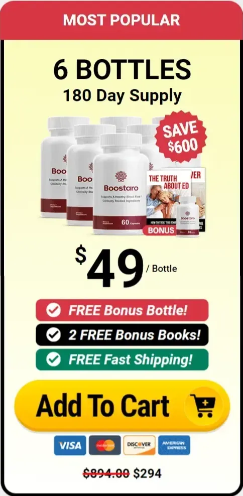 Boostaro Supplement-6xbottle