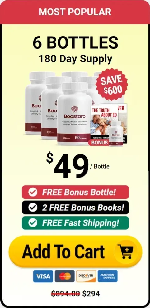 Boostaro Supplement-6xbottle